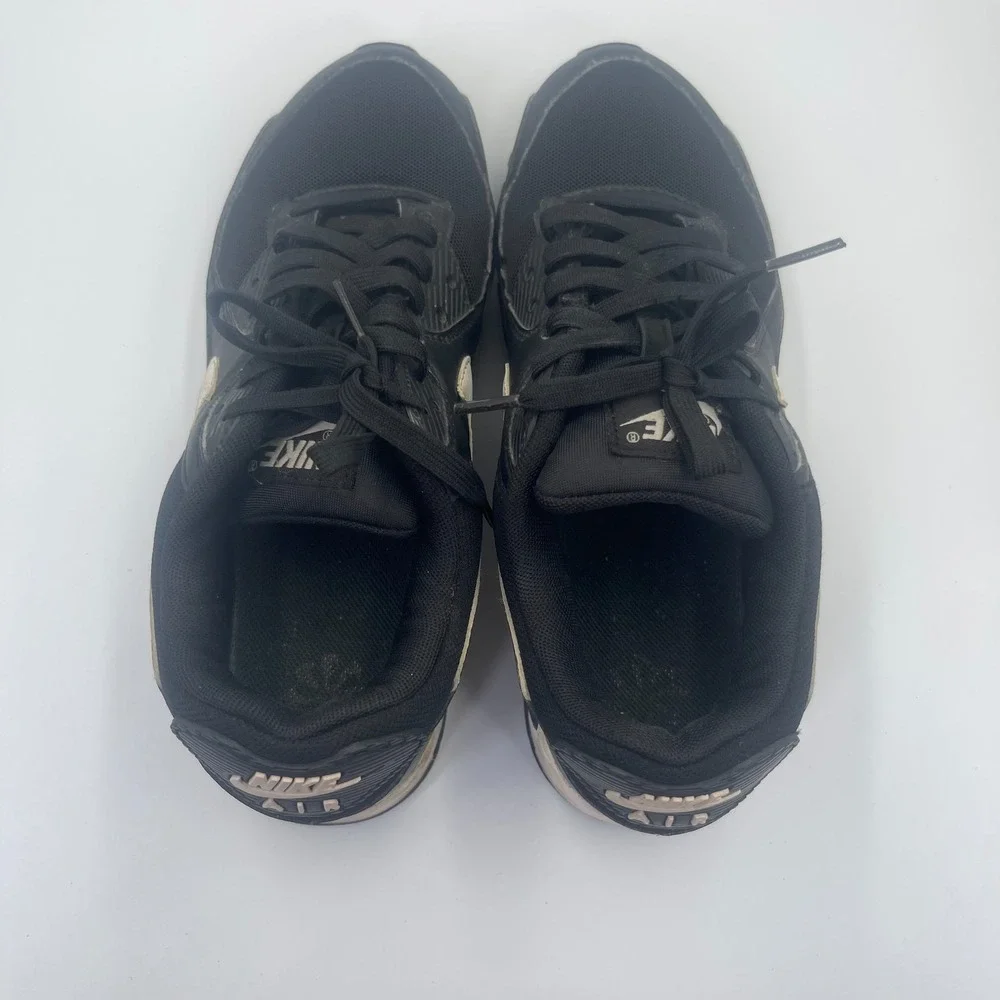Nike Air Max 90 DH8010-002 Sneakers Womens US 9 Black Low Top Running Shoes